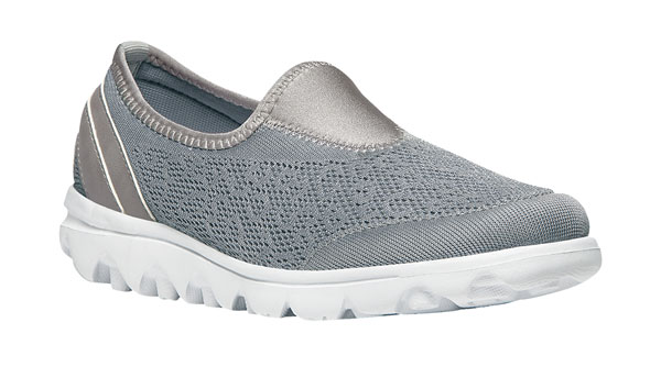 Propet Womens TravelActiv Slip-On - Silver