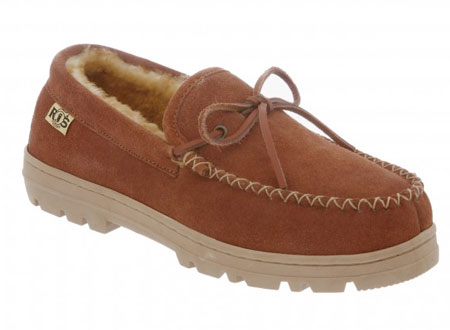 RJs Fuzzies Sheepskin Slippers Mens Trekker Moc