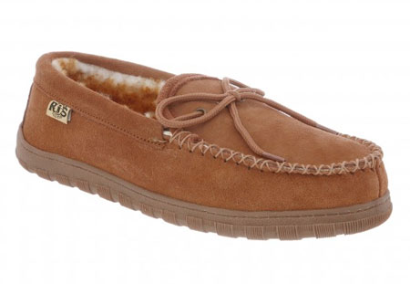 RJs Fuzzies Sheepskin Slippers Womens Moccasin