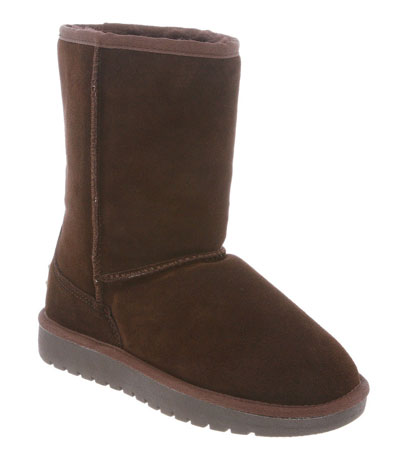 RJs Fuzzies Womens 9" Sheepskin Boots - Brown