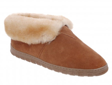 RJs Fuzzies Sheepskin Slippers Mens Bootie