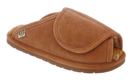 RJs Fuzzies Sheepskin Slippers Womens Wrap