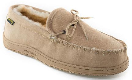 Old Friend Slippers Men's Loafer Moccasin - Chestnut