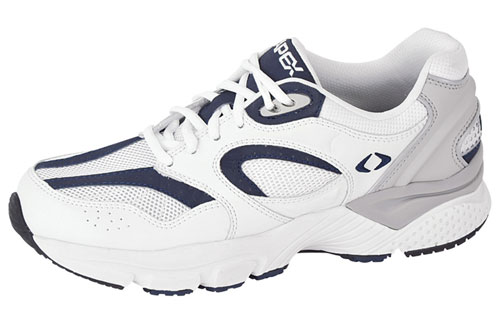 Apex X521 Men's Orthopedic Runner - White/Navy