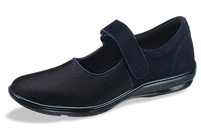 Aetrex Essence Stretch Mary Jane Shoes - Black