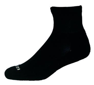 EcoSox Bamboo Diabetic Quarter Socks - Black, 3 Pairs