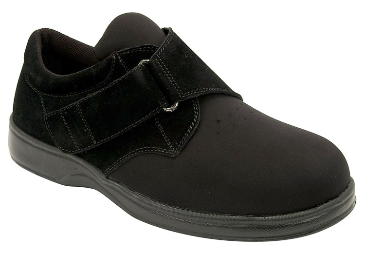 Orthofeet Shoes 825 Women's Stretch Shoes - Black Spandex