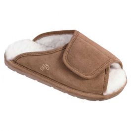 Lamo Sheepskin Women's Wrap Slippers - Chestnut |