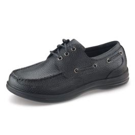 Apex Mens Boat Shoes - Black |