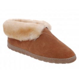 RJs Fuzzies Sheepskin Slippers: Mens Bootie
