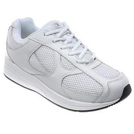 Drew Shoes Men's Surge Athletic Shoes - White Nubuck/Mesh |
