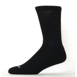EcoSox Diabetic Dress Crew Socks - Black, 3 Pairs |