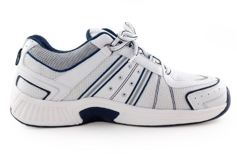 Orthofeet Men\'s 11 XX-Wide 6E Orthopedic Walking Shoes Gray Blue Orthofeet Shoes for Men for sale | eBay main image 4
