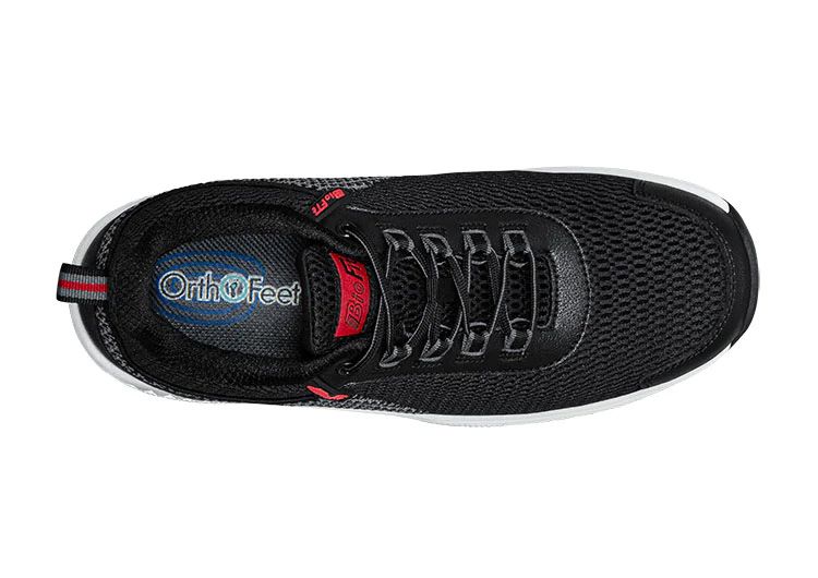 Orthofeet 617 Edgewater Mens Black Grey Mesh Athletic Walking Shoes Size 11 D OrthoFeet Edgewater 617 Orthopedic Walking Men main image 3