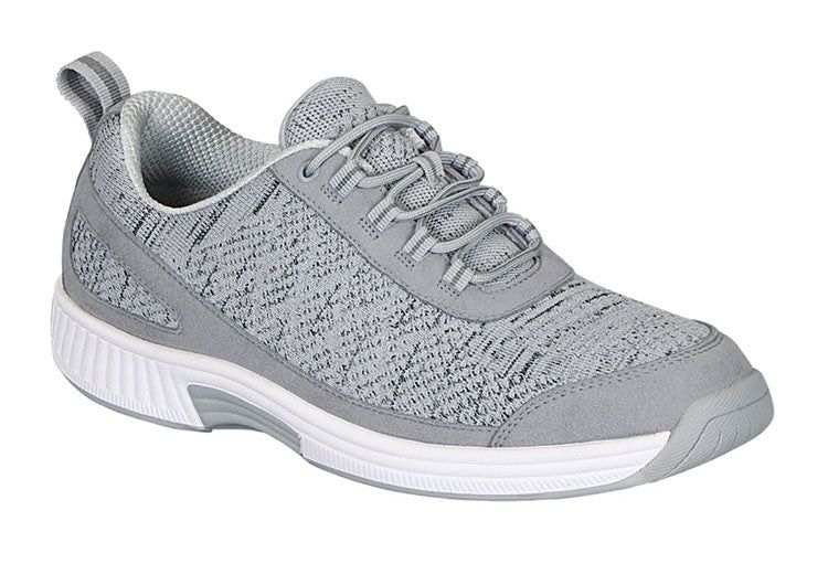 Orthofeet 613 Lava Stretch Knit Shoes - Grey - Diabetic  display picture 1
