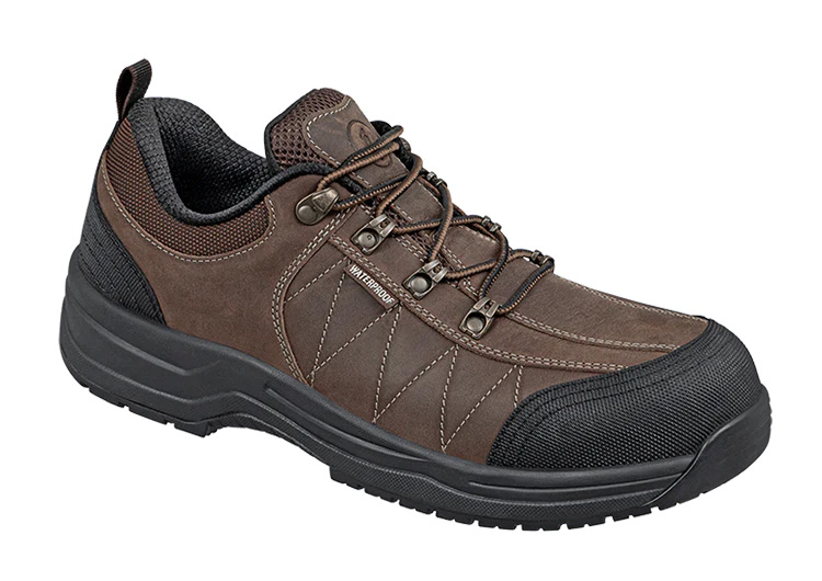 Orthofeet 692 Dolomite Diabetic Composite Toe Work Shoes - Brown